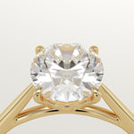 2.0 CT Oval Cut Solitaire Lab-Grown Diamond Engagement Ring
