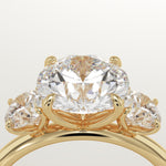 1.5 CT Round Cut Three Stone Lab-Grown Diamond Engagement Ring