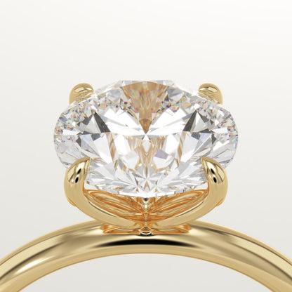 Round Cut Solitaire Lab-Grown Diamond Engagement Ring