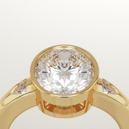 Oval Cut Three Stone Lab-Grown Diamond Engagement Ring