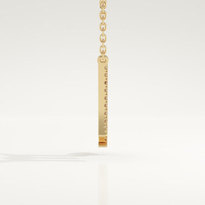 0.093 TCW Round Lab-Grown Diamond Virgo Zodiac Necklace