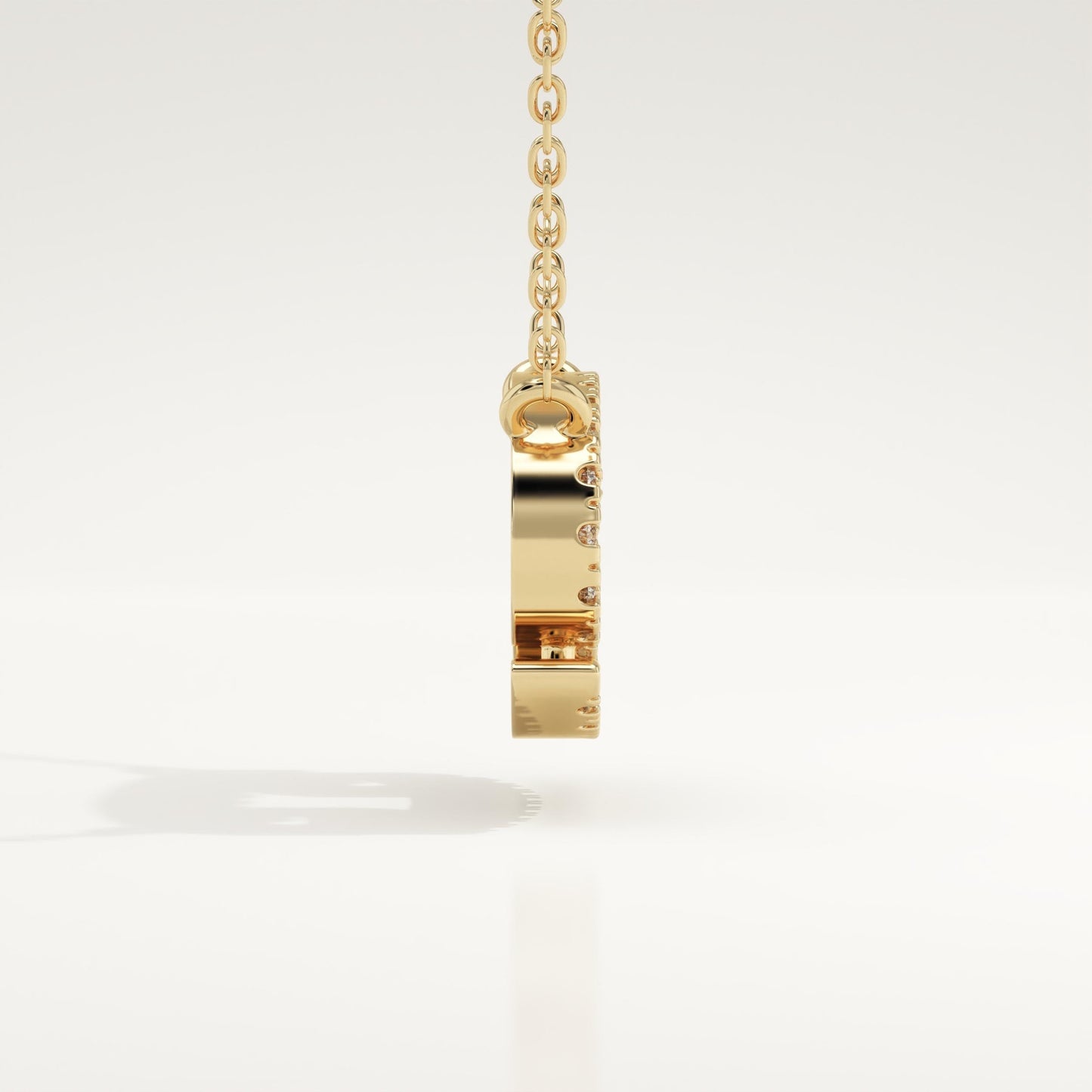 0.175 TCW Round Lab-Grown Diamond Cancer Zodiac Necklace