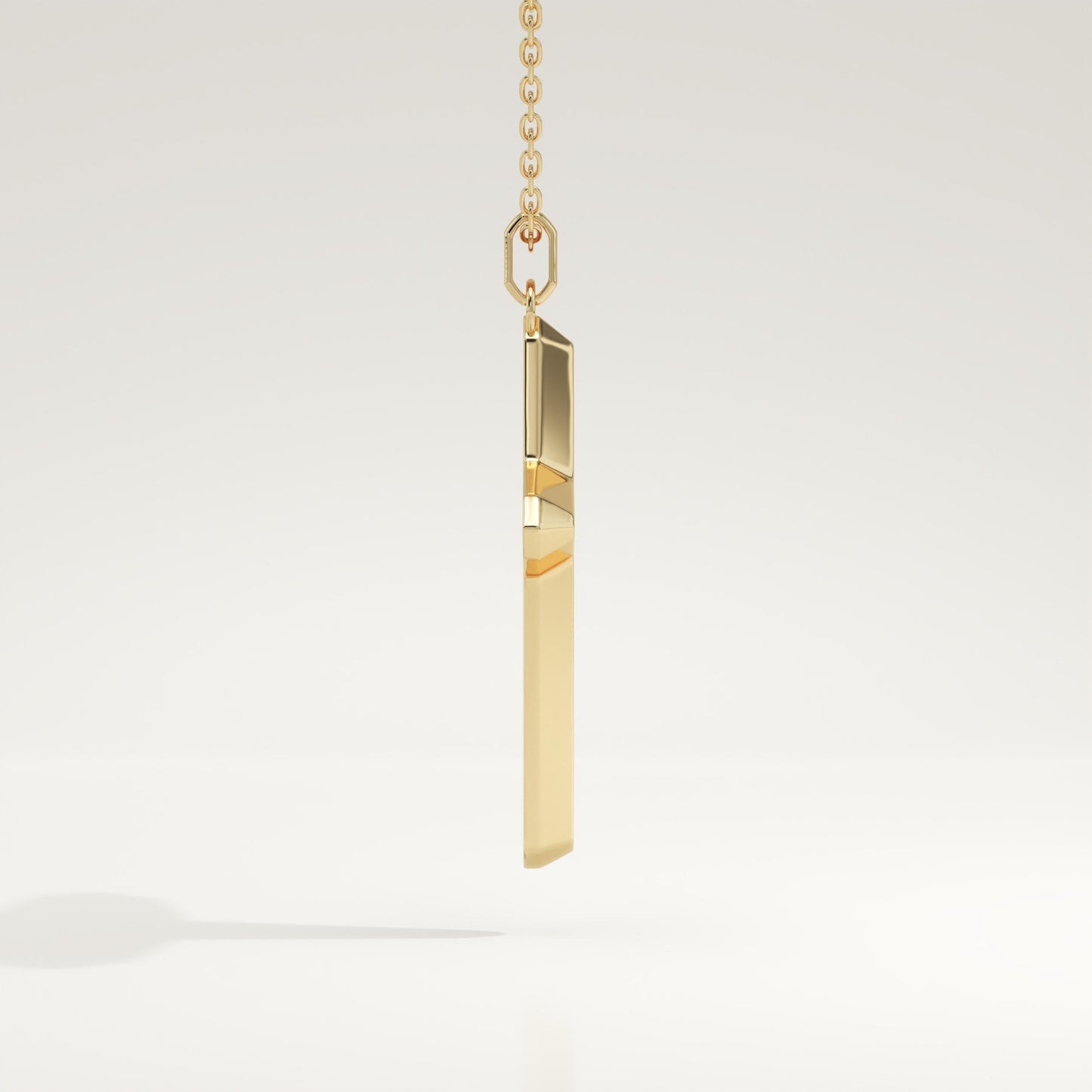 0.193 TCW Round Lab-Grown Diamond Cross Necklace