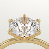 2.0 CT Round Cut Solitaire Lab-Grown Diamond Engagement Ring