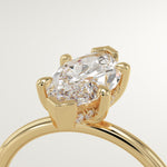 1.5 CT Marquise Cut Hidden Halo Lab-Grown Diamond Engagement Ring