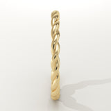 Twisted Shank Wedding Band