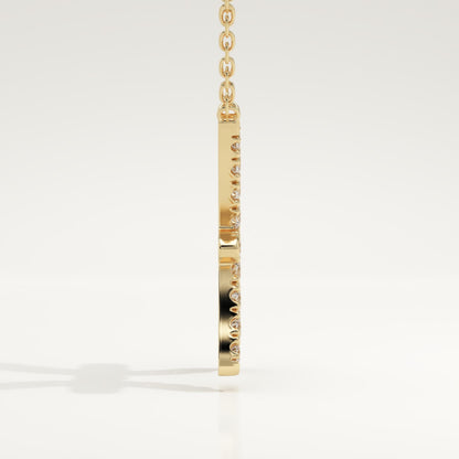 0.273 TCW Round Lab-Grown Diamond Pisces Zodiac Necklace