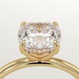 2.0 CT Cushion Cut Solitaire Lab-Grown Diamond Engagement Ring