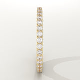 0.74 TCW Round Cut Lab-Grown Diamond Full Eternity Wedding Band