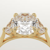 2.0 CT Oval Cut Three Stone Lab-Grown Diamond Engagement Ring