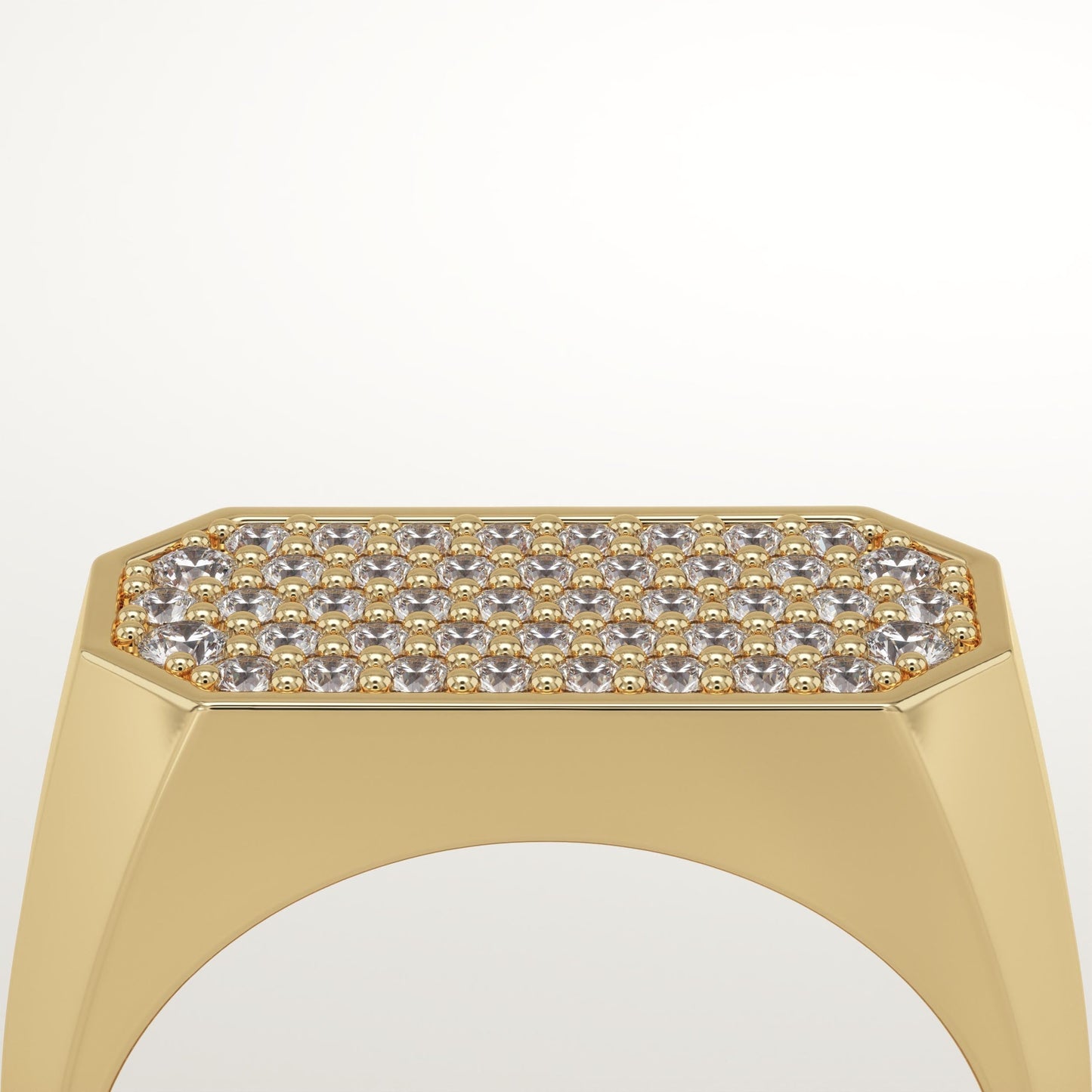 0.41 TCW Round Lab-Grown Diamond Multi Stone Wedding Band For Men