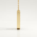 0.36 TCW Round Lab-Grown Diamond H Initial Necklace