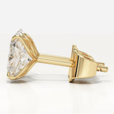 1 TCW Oval Lab-Grown Diamond Stud Earrings