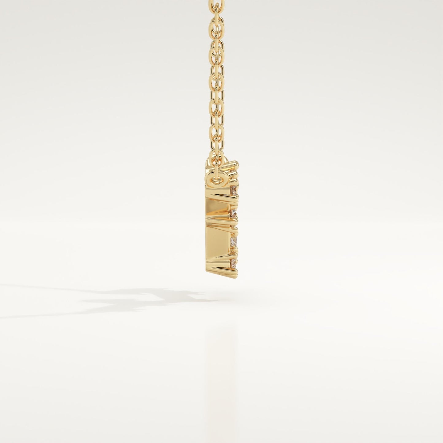 0.111 TCW Round Lab-Grown Diamond Saggitarius Constellation Necklace
