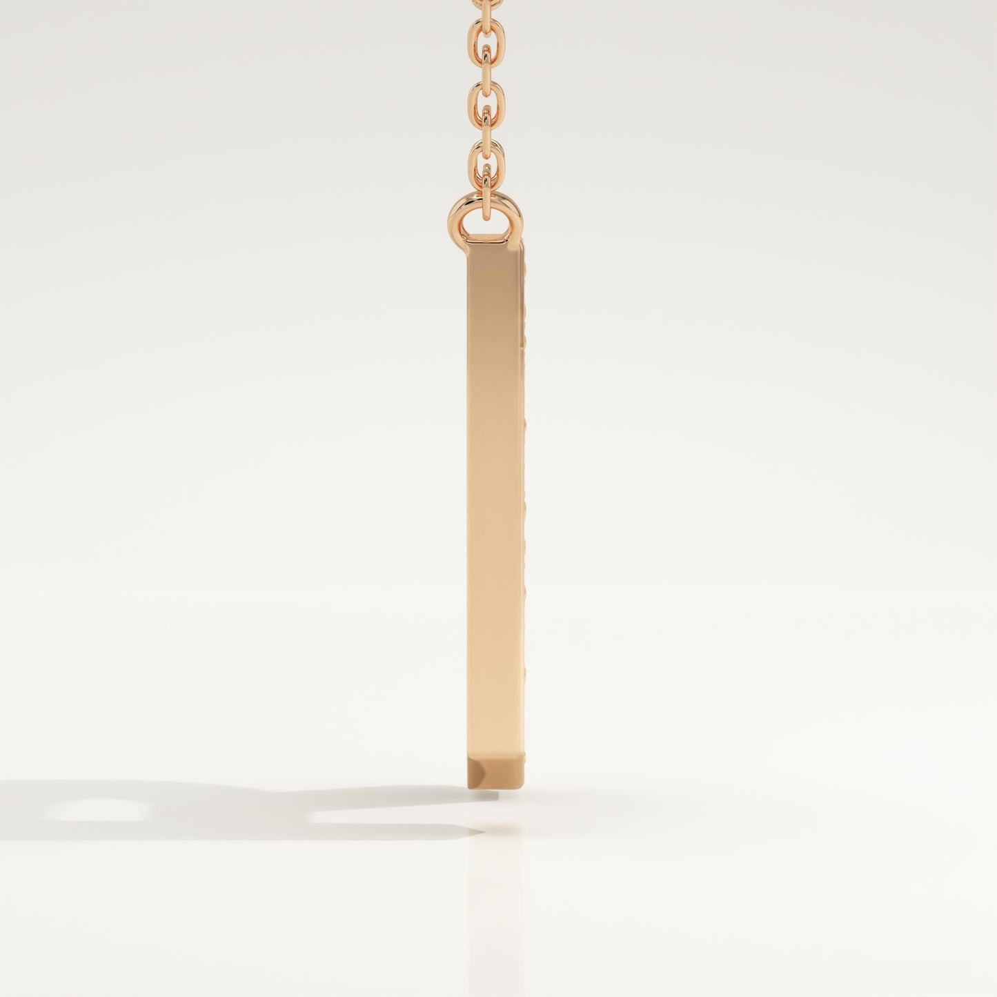 0.348 TCW Round Lab-Grown Diamond R Initial Necklace