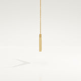 0.272 TCW Round Lab-Grown Diamond V Elongated Shaped Necklace