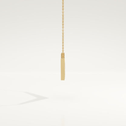 0.272 TCW Round Lab-Grown Diamond V Elongated Shaped Necklace