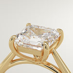 2.0 CT Asscher Cut Solitaire Lab-Grown Diamond Engagement Ring