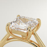 2.0 CT Asscher Cut Solitaire Lab-Grown Diamond Engagement Ring