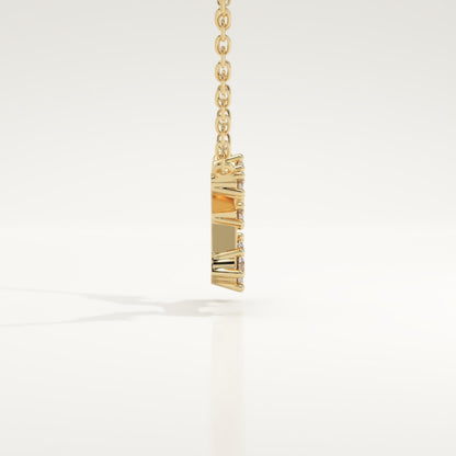 0.103 TCW Round Lab-Grown Diamond Virgo Constellation Necklace