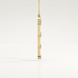 0.24 TCW Round Lab-Grown Diamond Charm Necklace