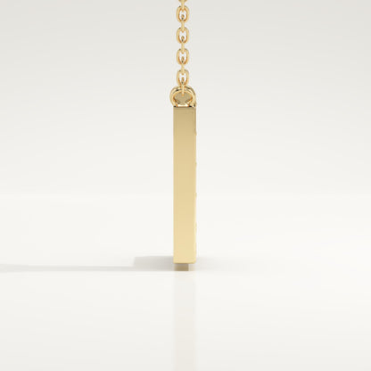 0.24 TCW Round Lab-Grown Diamond L Initial Necklace
