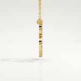 0.14 TCW Round Lab-Grown Diamond Leo Zodiac Necklace