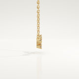 0.062 TCW Round Lab-Grown Diamond Taurus Constellation Necklace