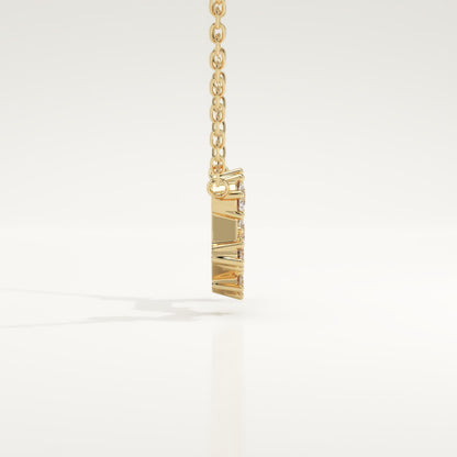 0.085 TCW Round Lab-Grown Diamond Scorpio Constellation Necklace