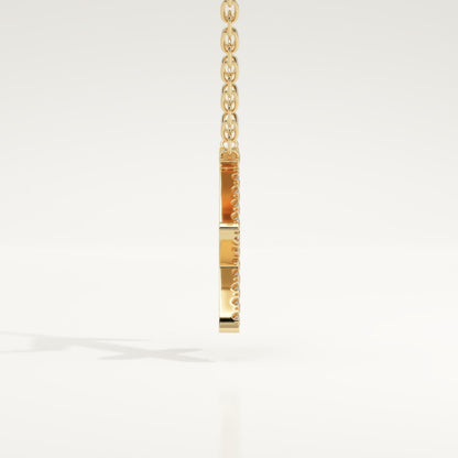 0.273 TCW Round Lab-Grown Diamond Sagittarius Zodiac Necklace