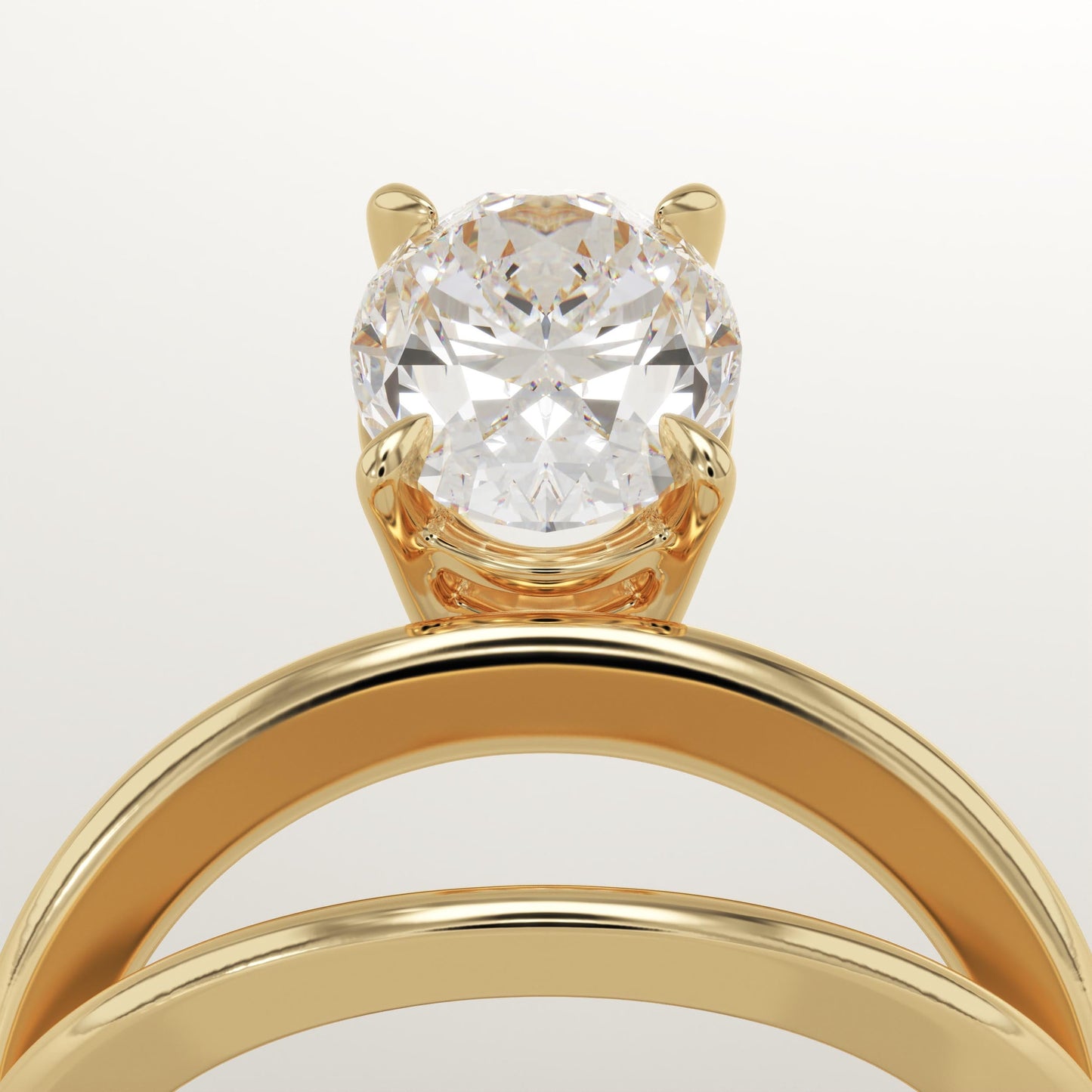 Oval Cut Solitaire Lab-Grown Diamond Engagement Ring