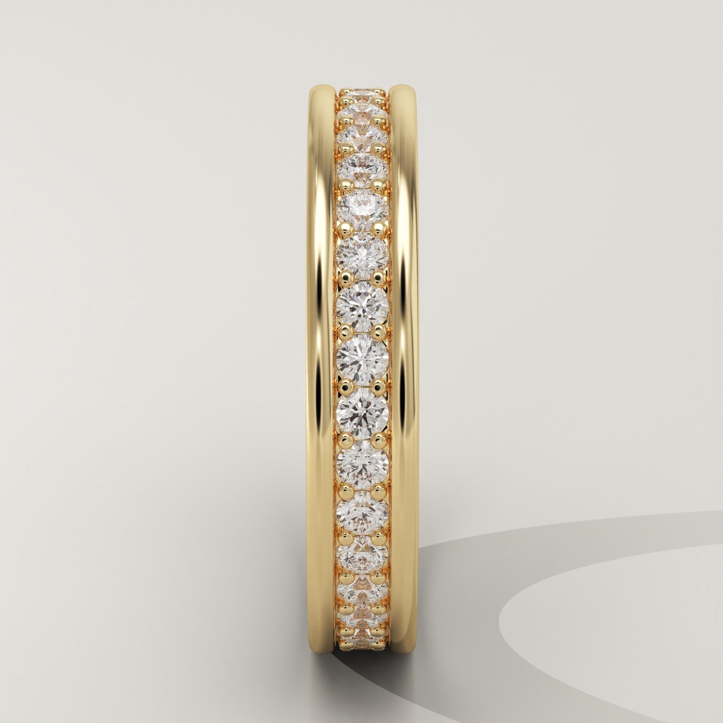 0.7 TCW Round Lab-Grown Diamond Full Eternity Wedding Band
