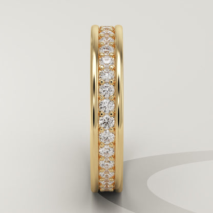 0.7 TCW Round Lab-Grown Diamond Full Eternity Wedding Band