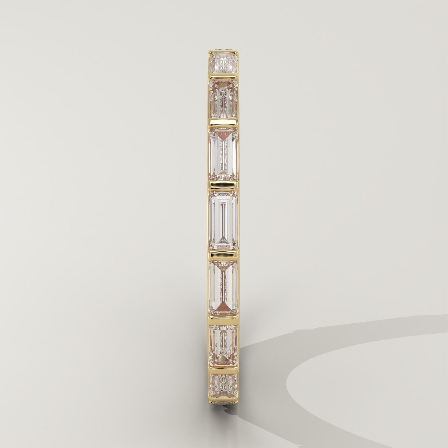 1.61 TCW Baguette Lab-Grown Diamond Full Eternity Wedding Band