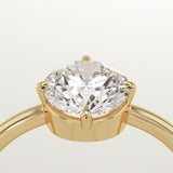 1.0 CT Round Cut Solitaire Lab-Grown Diamond Engagement Ring
