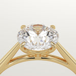 2.0 CT Round Cut Solitaire Lab-Grown Diamond Engagement Ring