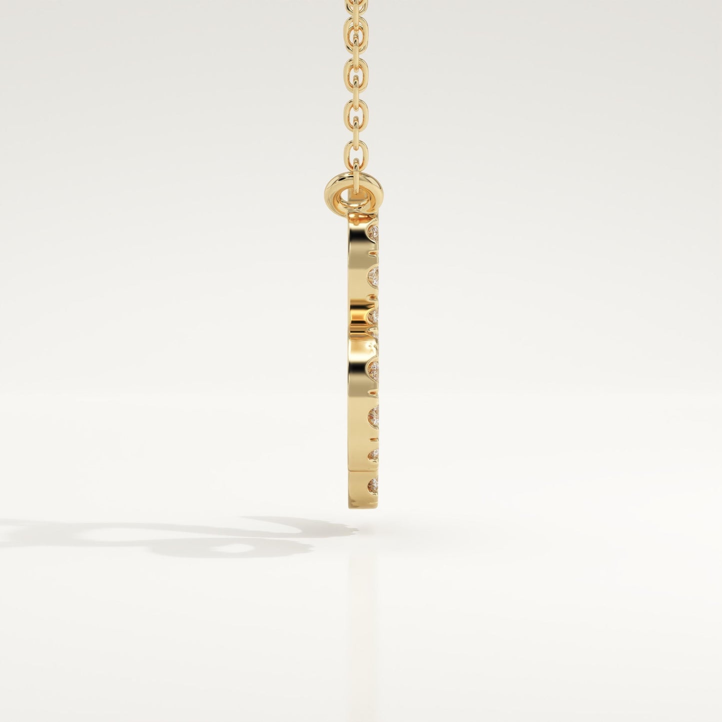 0.14 TCW Round Lab-Grown Diamond Leo Zodiac Necklace