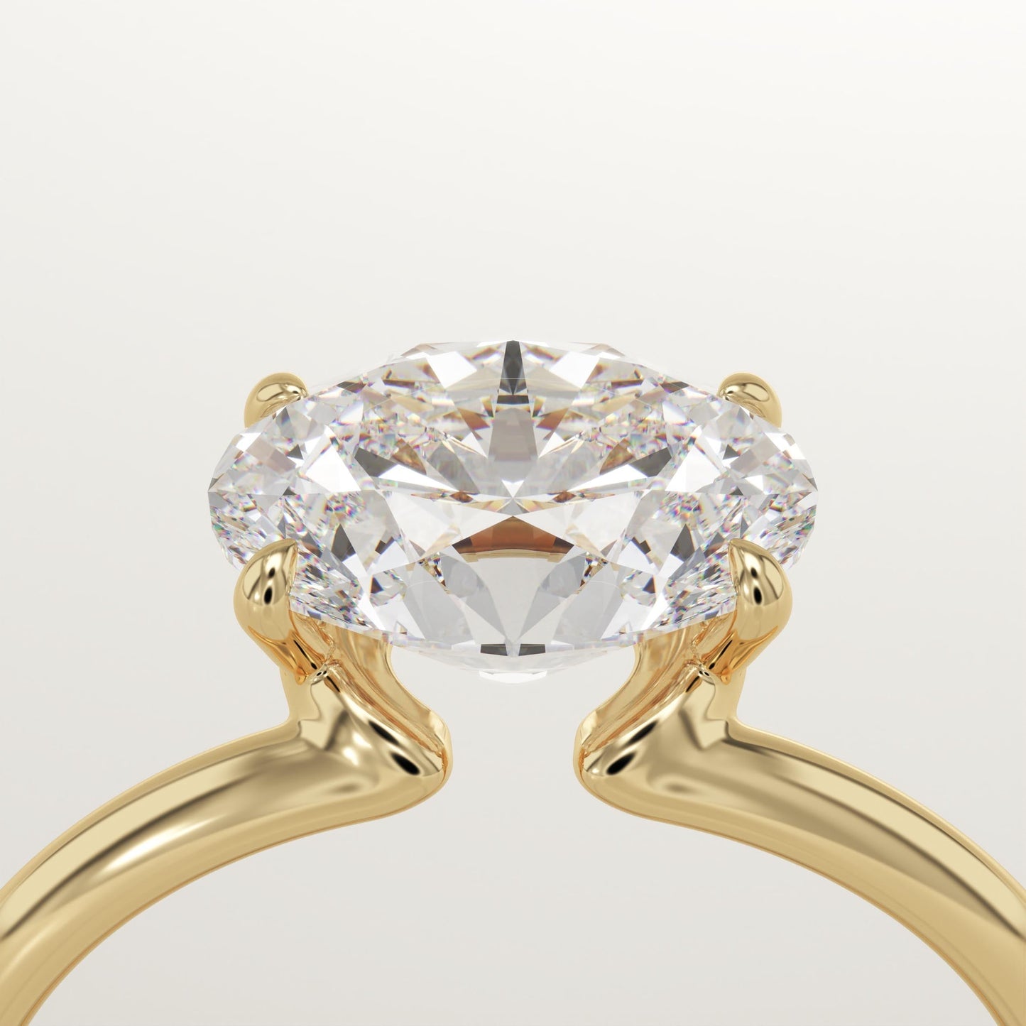 Oval Cut Solitaire Lab-Grown Diamond Engagement Ring