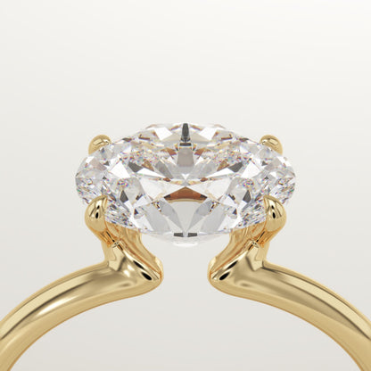 Oval Cut Solitaire Lab-Grown Diamond Engagement Ring