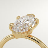 1.5 CT Marquise Cut Solitaire Lab-Grown Diamond Engagement Ring
