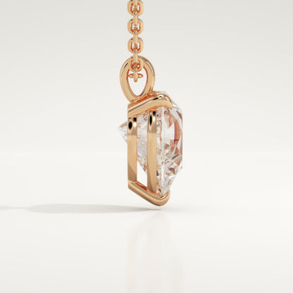 2 CT Pear Lab-Grown Diamond Solitaire Necklace