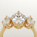 2.0 CT Oval Cut Three Stone Lab-Grown Diamond Engagement Ring
