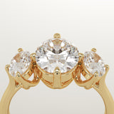 2.0 CT Oval Cut Three Stone Lab-Grown Diamond Engagement Ring