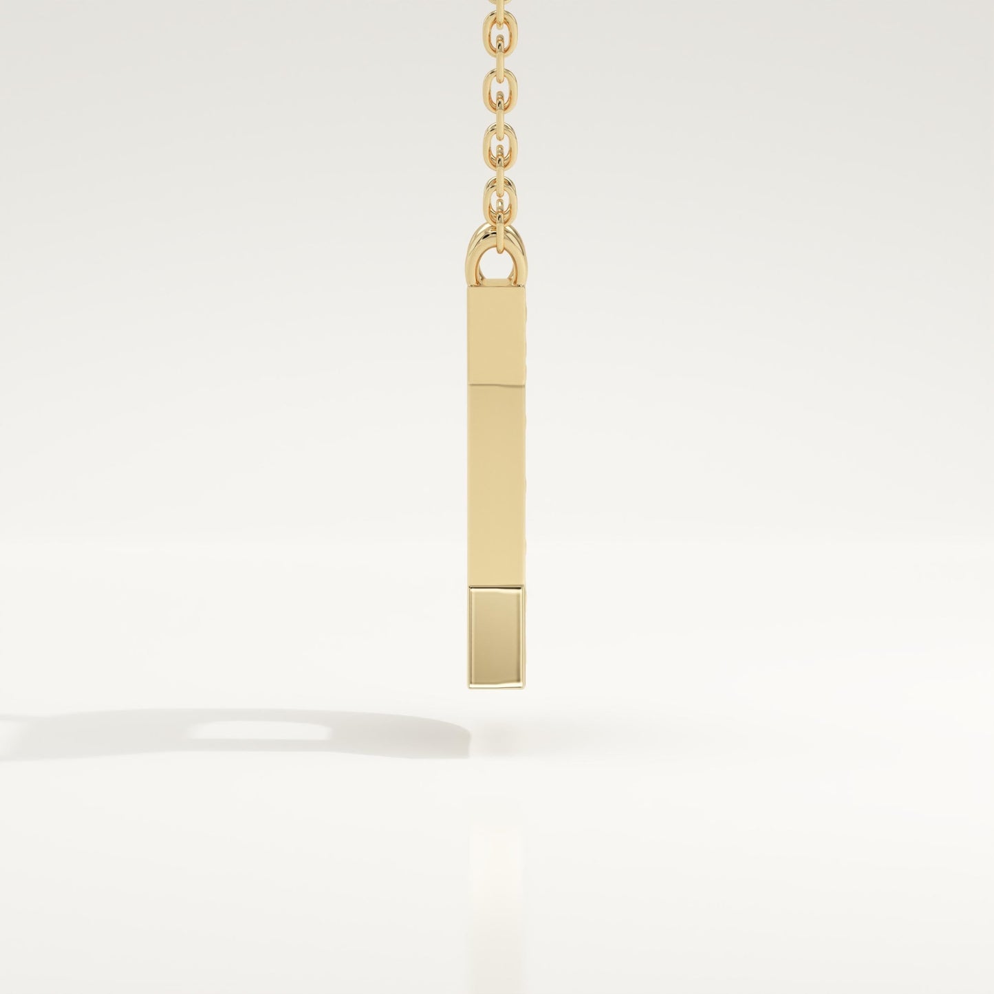 0.243 TCW Round Lab-Grown Diamond D Initial Necklace