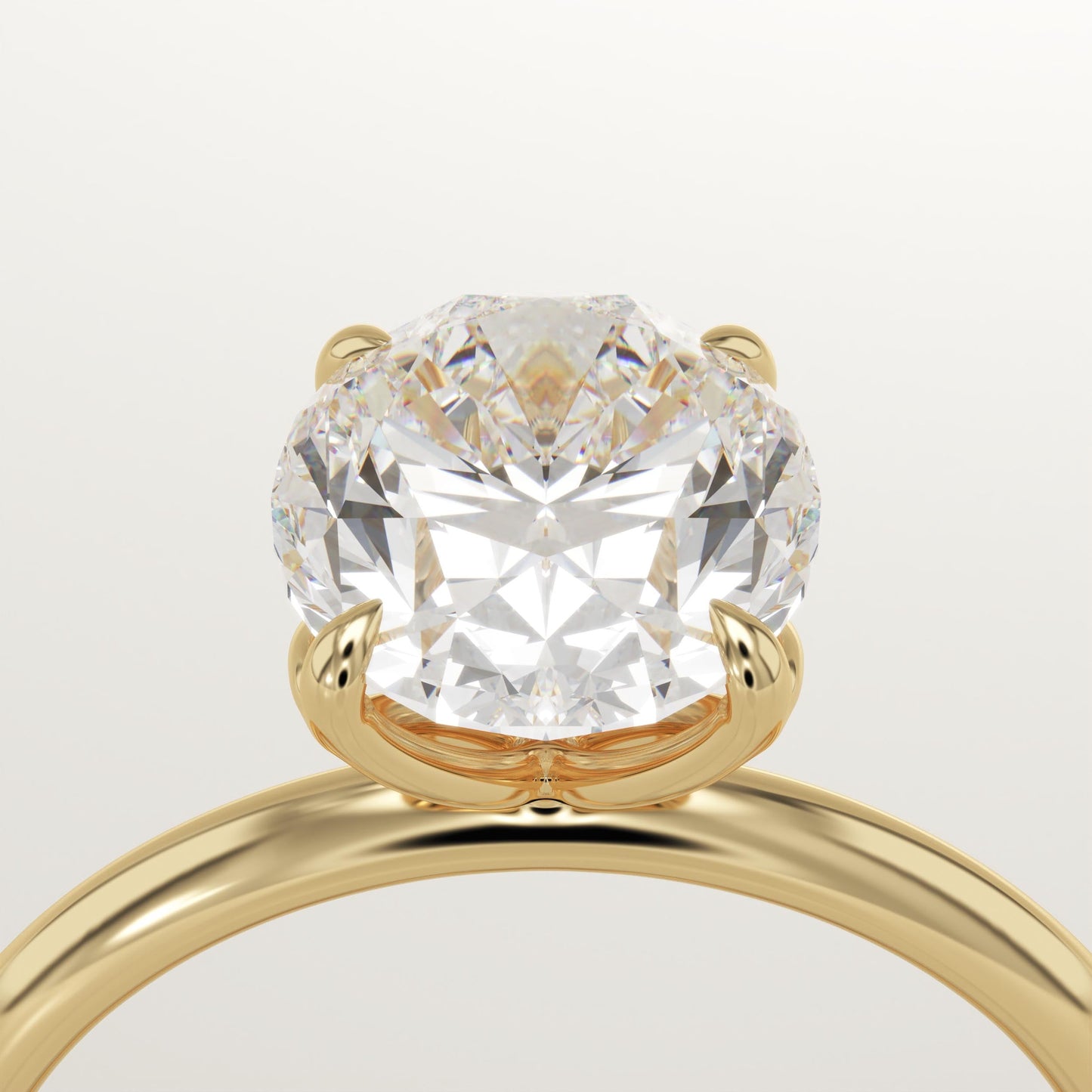 Oval Cut Solitaire Lab-Grown Diamond Engagement Ring