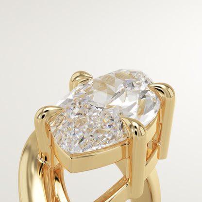 Marquise Cut Solitaire Lab-Grown Diamond Engagement Ring