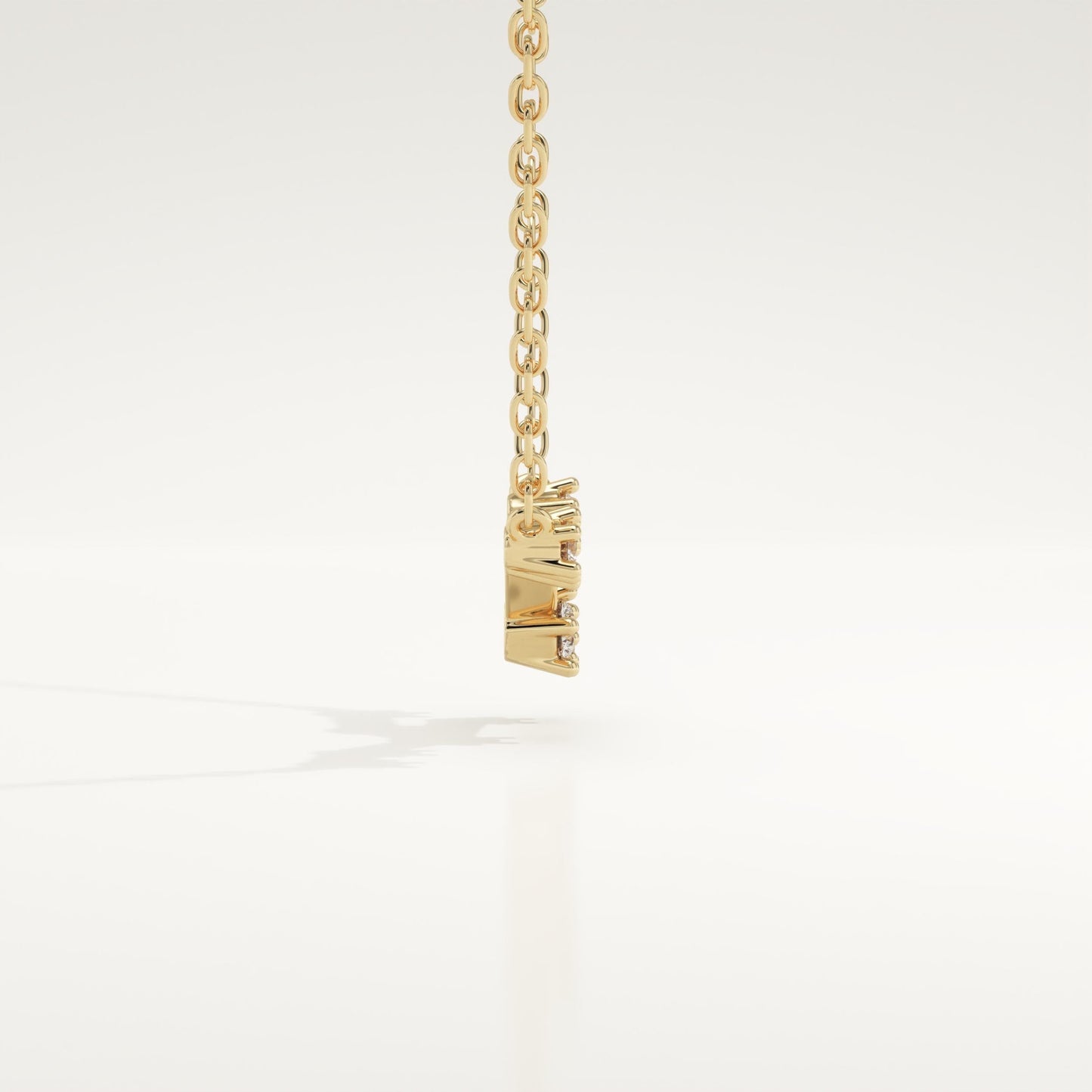 0.062 TCW Round Lab-Grown Diamond Taurus Constellation Necklace
