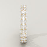3.15 TCW Oval Cut Lab-Grown Diamond Full Eternity Wedding Band