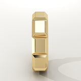 Patterned Wedding Band For Men