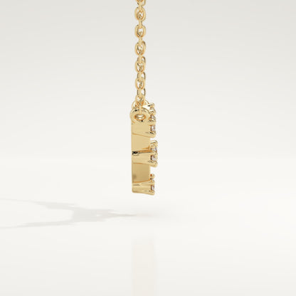 0.078 TCW Round Lab-Grown Diamond Libra Constellation Necklace